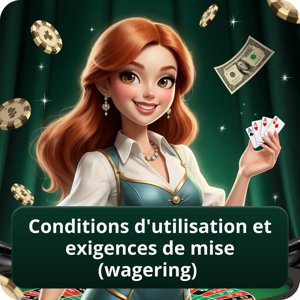 Conditions d'Utilisation et Exigences de Mise (Wagering)