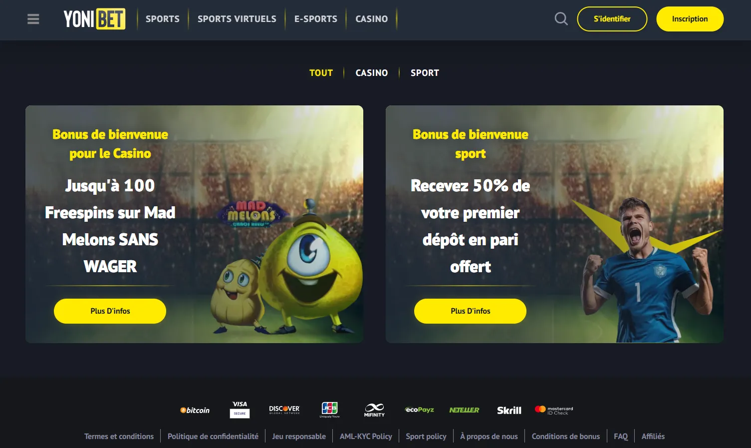Yonibet site – comment vérifier l'accès à la plateforme